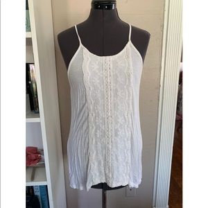 Front lace tank top